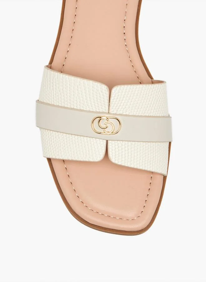 Celeste IVORY Women Slip-On Flat Sandals for Women | Best Price UAE