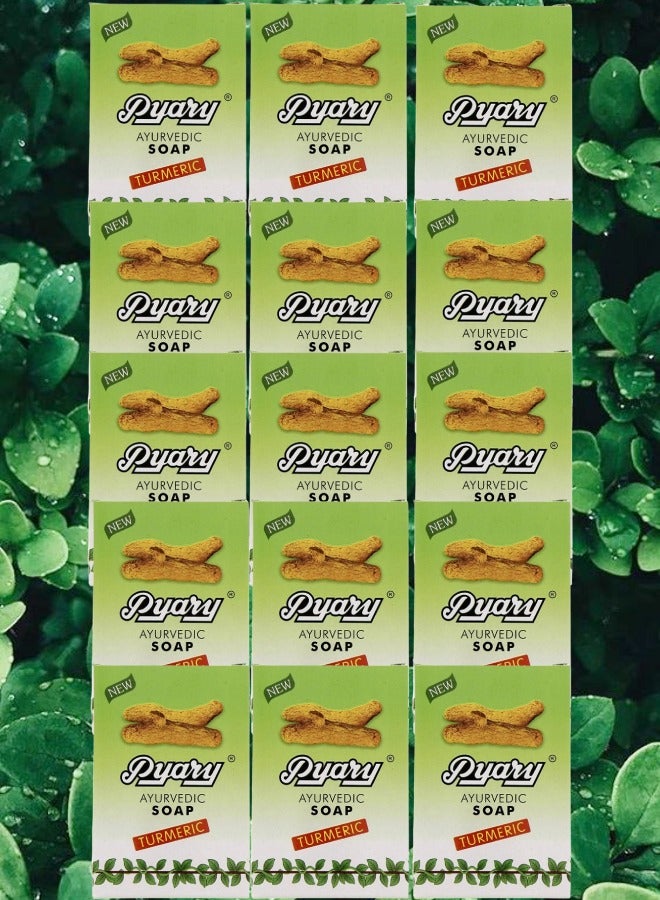 بياري 15 قطع صابون آيورفيدي كركم