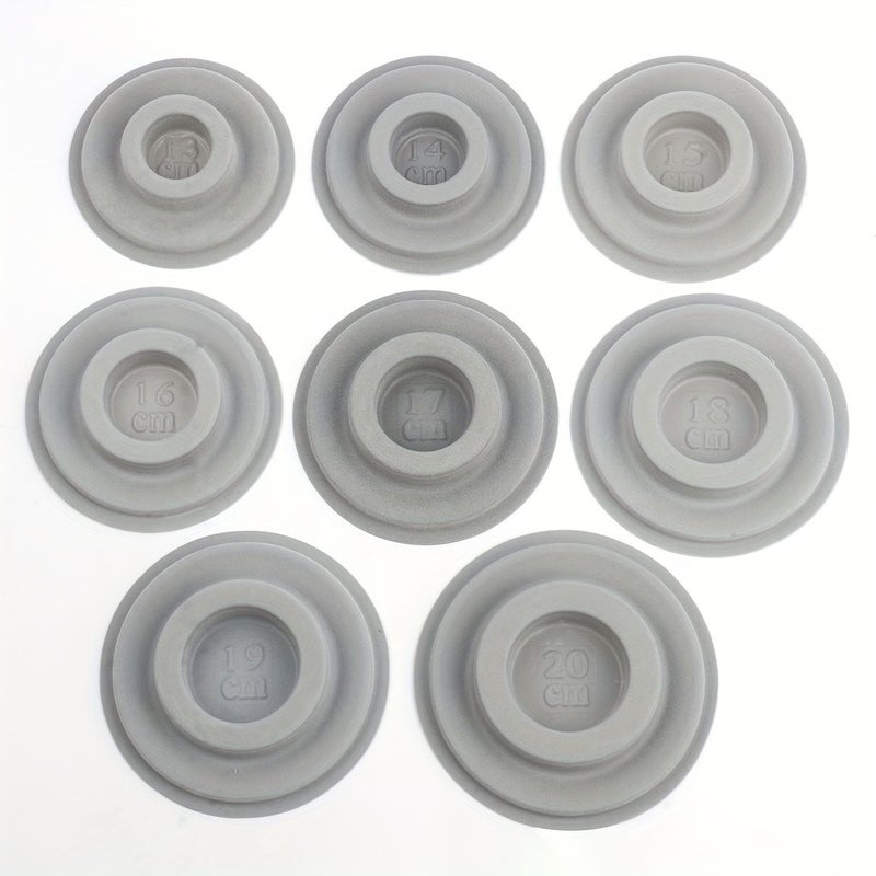 Gray Flocked Bead Sizing Board 1pc Plastic Bracelet Organizer Jewelry Making Tray With Measuring Tool For Crafts 7.48 Inch - Image 1