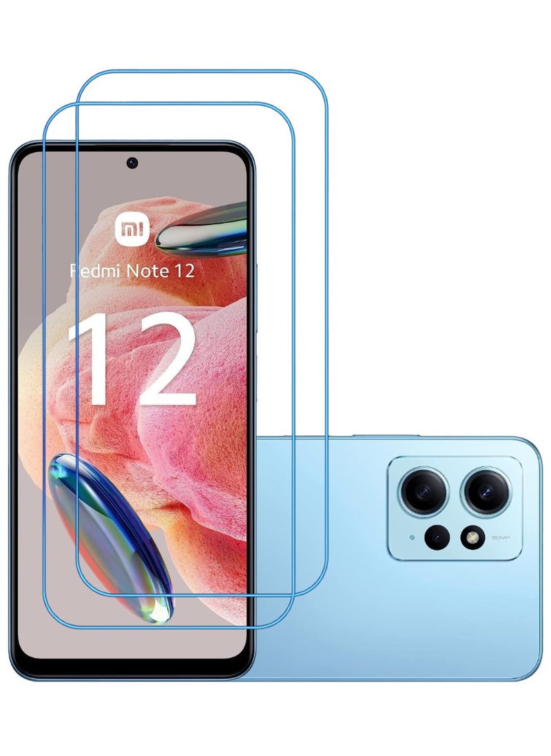 أكاليكس قطعتين، حماية شاشة،  لهاتف  شاومي ريدمي نوت 12، جودة ممتازة. - Image 1