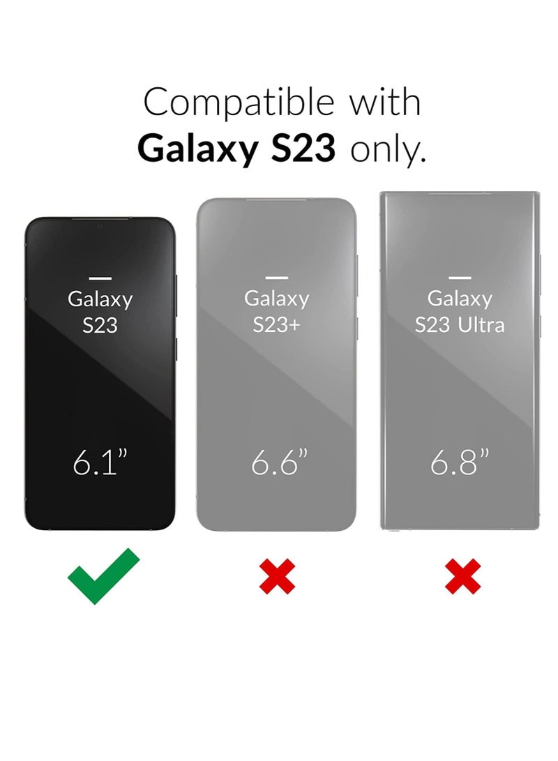 MIGOFAST Magnetic Case for Samsung Galaxy S23 6.1-inch Compatible with MagSafe Wireless Charging, Shockproof Phone Bumper Cover, Anti-Scratch Clear Back - Image 2