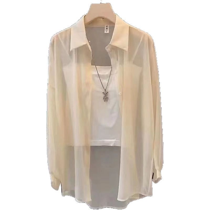 Women's Korean Style Soft Drape Wrinkle-Free Sun Protection Blouse - Image 5