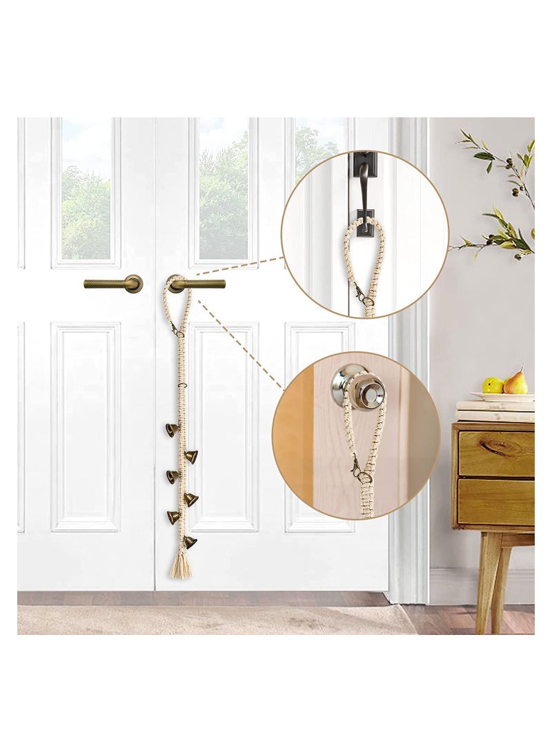 Excefore Puppy Hanging Doorbell, Puppy Toilet Training Doorbell, Adjustable Hanging Dog Doorbell, Dog Resistant Dog Bell for Toilet Training, Pet Supplies, Bells for Dogs to Outdoor (1 Pack)  - Image 3