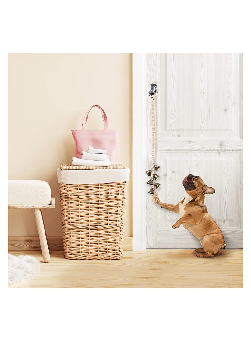 Excefore Puppy Hanging Doorbell, Puppy Toilet Training Doorbell, Adjustable Hanging Dog Doorbell, Dog Resistant Dog Bell for Toilet Training, Pet Supplies, Bells for Dogs to Outdoor (1 Pack)  - Image 2
