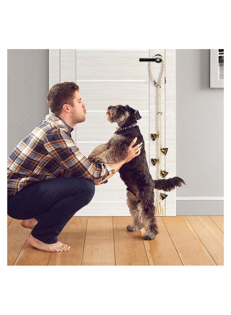 Excefore Puppy Hanging Doorbell, Puppy Toilet Training Doorbell, Adjustable Hanging Dog Doorbell, Dog Resistant Dog Bell for Toilet Training, Pet Supplies, Bells for Dogs to Outdoor (1 Pack)  - Image 4