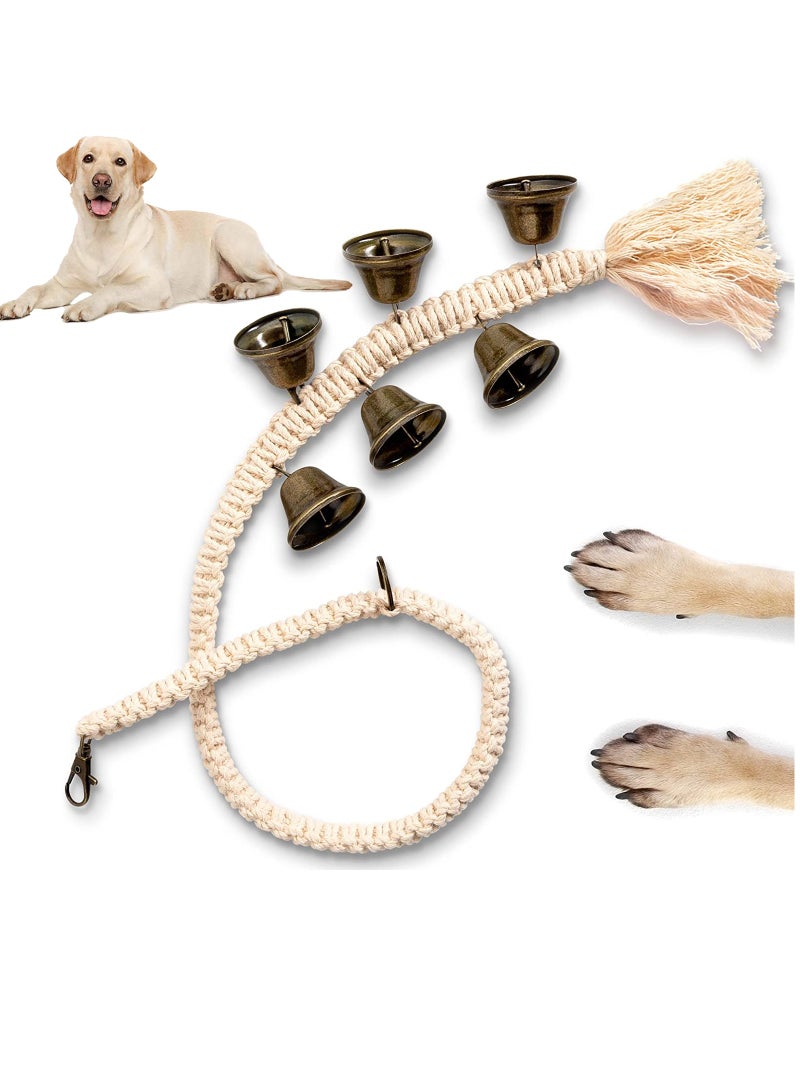 Excefore Puppy Hanging Doorbell, Puppy Toilet Training Doorbell, Adjustable Hanging Dog Doorbell, Dog Resistant Dog Bell for Toilet Training, Pet Supplies, Bells for Dogs to Outdoor (1 Pack)  - Image 1