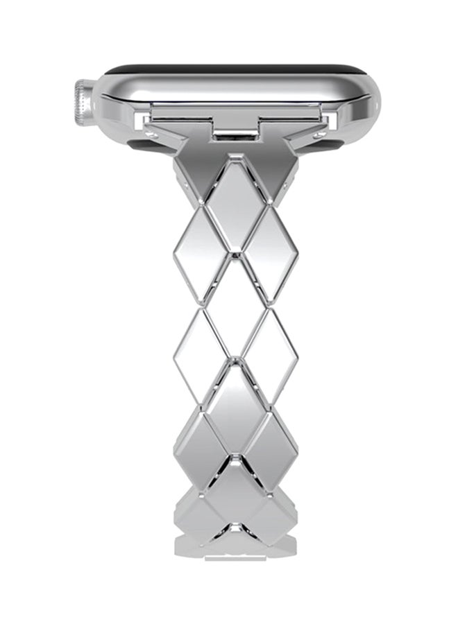 Loquat Replacement Strap For Apple Watch Series 3/2/1 Silver - Image 3