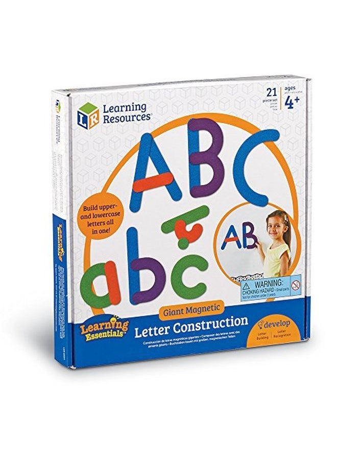Learning Resources - Giant Magnetic Letter Construction Classroom Accessories Fine Motor Toy 21 Pieces Ages 4+ - Image 1