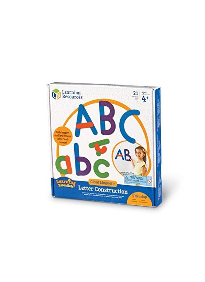 Learning Resources - Giant Magnetic Letter Construction Classroom Accessories Fine Motor Toy 21 Pieces Ages 4+ - Image 1