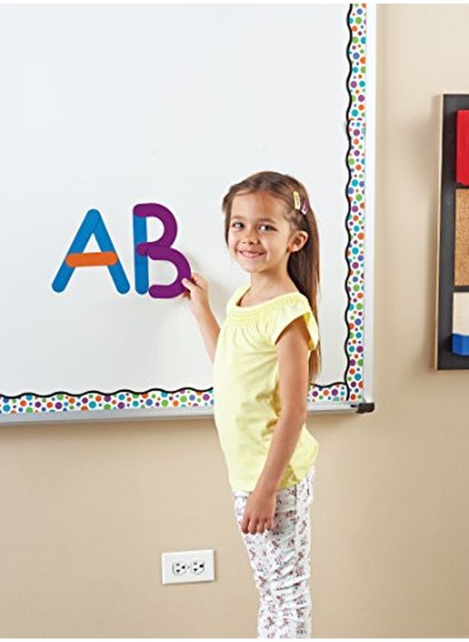 Learning Resources - Giant Magnetic Letter Construction Classroom Accessories Fine Motor Toy 21 Pieces Ages 4+ - Image 1