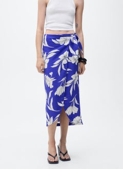 MANGO Floral Sarong Skirt  - Image 1