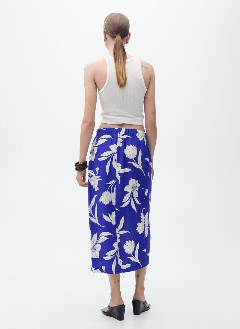 MANGO Floral Sarong Skirt  - Image 2