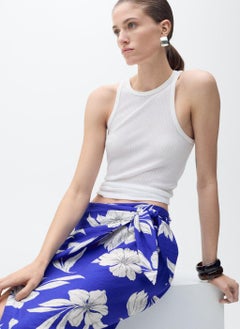 MANGO Floral Sarong Skirt  - Image 3