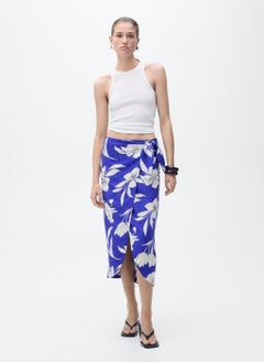 MANGO Floral Sarong Skirt  - Image 4