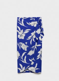 MANGO Floral Sarong Skirt  - Image 5