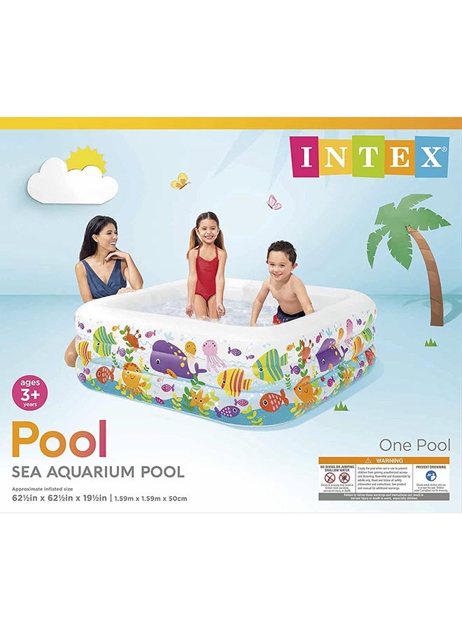 INTEX Aquarium Inflatable Pool 159x159x50cm - Image 4