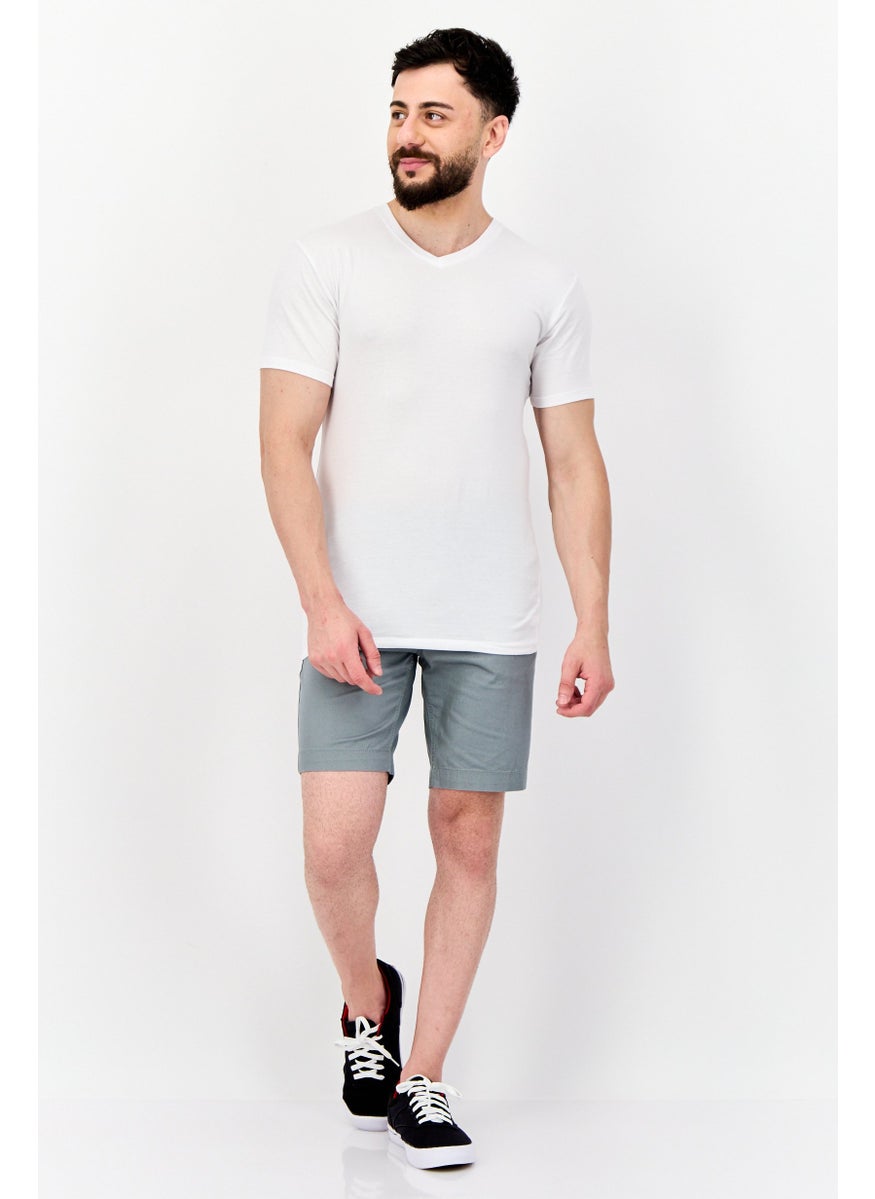 Tommy John - Men 2 Pack V-Neck Short Sleeves Plain T-Shirt, White - Image 1