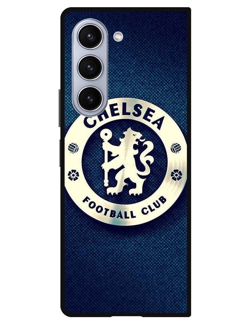 Theodor Protective Case Anti Scratch Shock Proof Bumper Cover For Samsung Galaxy Z Fold 5 Chelsea Blue - Image 1