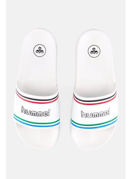 Hummel Men Retor Pool Slip On Slides, White  - Image 3