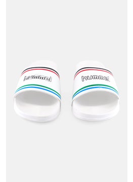 Hummel Men Retor Pool Slip On Slides, White  - Image 4