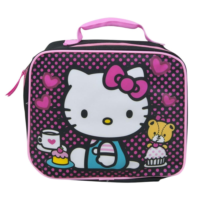Fast Forward Hello Kitty Lunch Box Reusable and Insulated Lunch Bag for Kids Girls Boys Unisex Toddlers