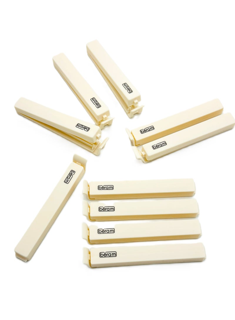 Beram Sealing Clips for Snack Bags, Vacuum Sealers for Packages, Storage for Home and Kitchen, Air Tight Sealing Chip Clips, Aesthetic Kitchen Accessory, Pack of 4, 5 and 10 - Image 1