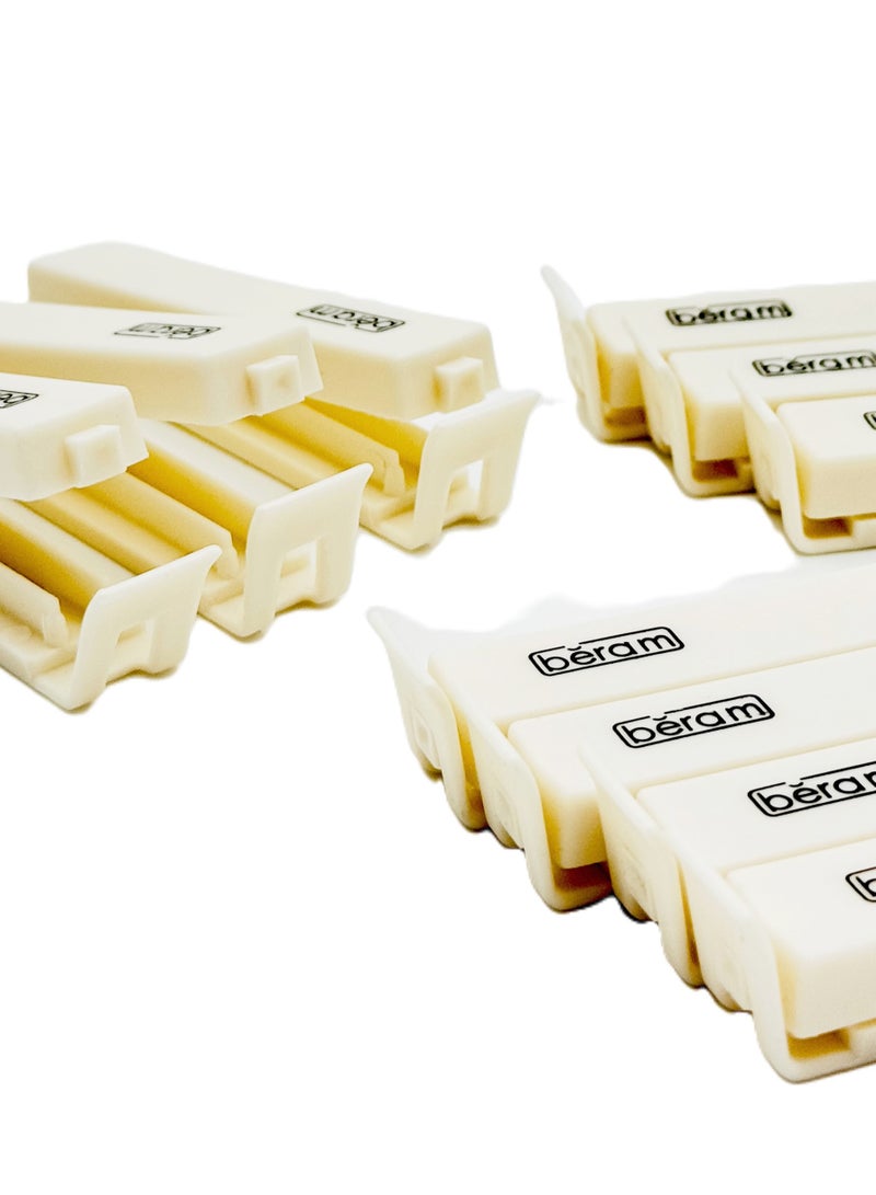 Beram Sealing Clips for Snack Bags, Vacuum Sealers for Packages, Storage for Home and Kitchen, Air Tight Sealing Chip Clips, Aesthetic Kitchen Accessory, Pack of 4, 5 and 10 - Image 2