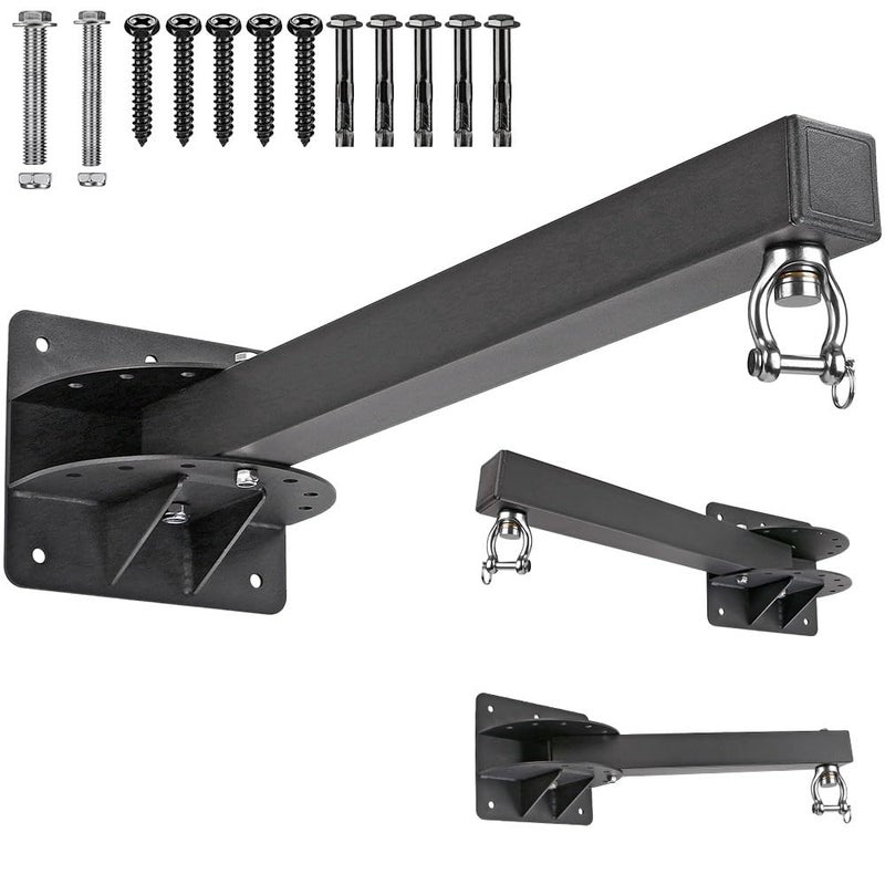 BeneLabel Wall Mount Heavy Bag Hanger, Heavy Duty Punching Bag Stand, Boxing Bag Bracket for Home Gym Indoor Outdoor, 7 Angle Adjustment for Different Walls, 24inch, 800 LB Capacity - Image 1