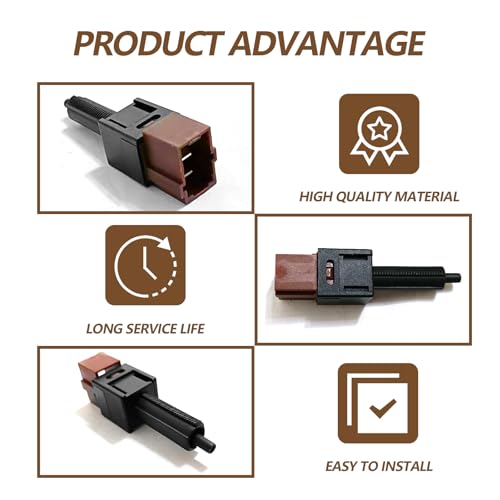KEVWR Cruise Control Clutch Switch 25300-AT300 Compatible with Ni-ssan 350Z Frontier Cube Xterra Altima Infiniti FX35 FX45 FX50 Brake Stop Light Switch - Image 3