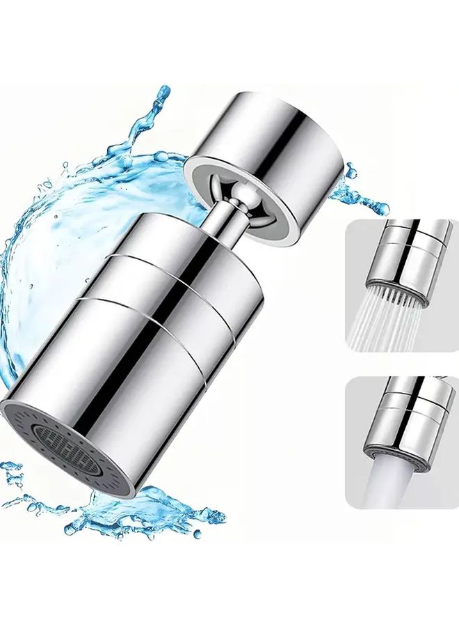 360 Degree Dual Mode Rotating Splash Proof Faucet Extender 2 Sets Easy Install Water Flow Control - Image 4