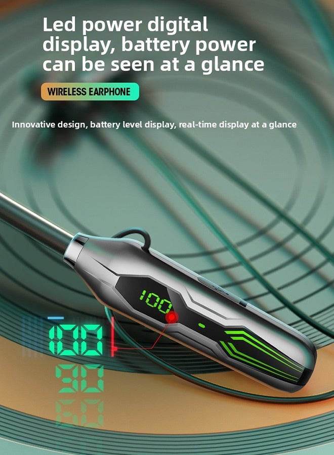 FIMILU Neckband Bluetooth Headset Wireless Headphones 400mAh Fast Charging Large Battery Ear Buds Magnetic Earbuds with Mic Noise Cancelling Earphones Surround Sound Earpods Gaming Gym Travel Earphone for Huawei Samsung Honor Xiaomi Android Apple Headphone - Image 4