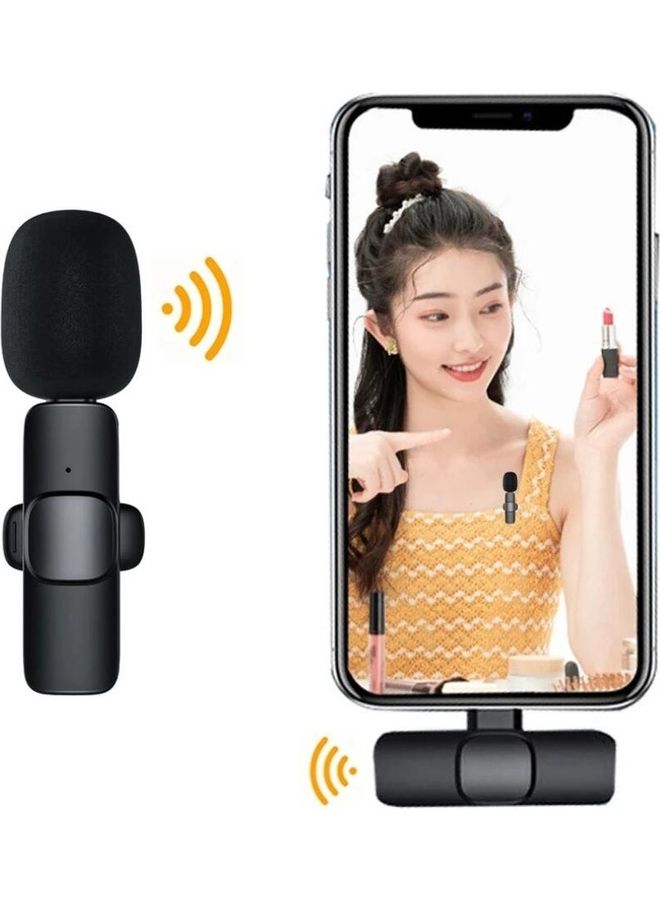 Arabest Wireless Lavalier Portable Microphone Microphones2110145 Black - Image 1