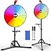 GSOW 16 Prize Wheel Ajustable 3664 Height Spin Doodle Game Folding Tripod Floor Stand Wheel Spinner with Tray Dry Erase Markers Eraser Wheel of Fortune Game for Carnival Trade Show 12 Colors - Image 2