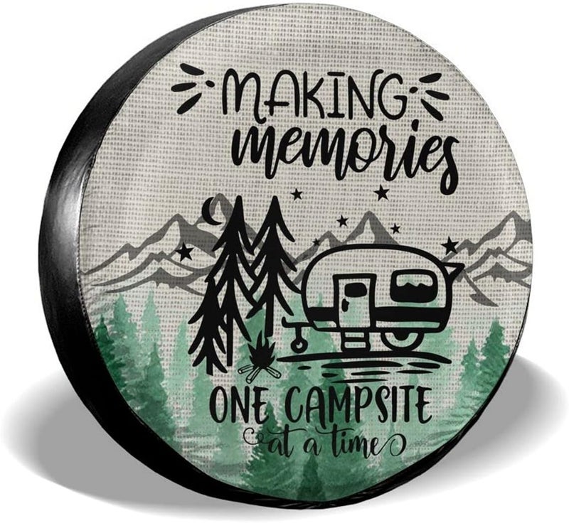 Gwomo Making Memories One Campsite at a Time Spare Tire Cover - Image 1