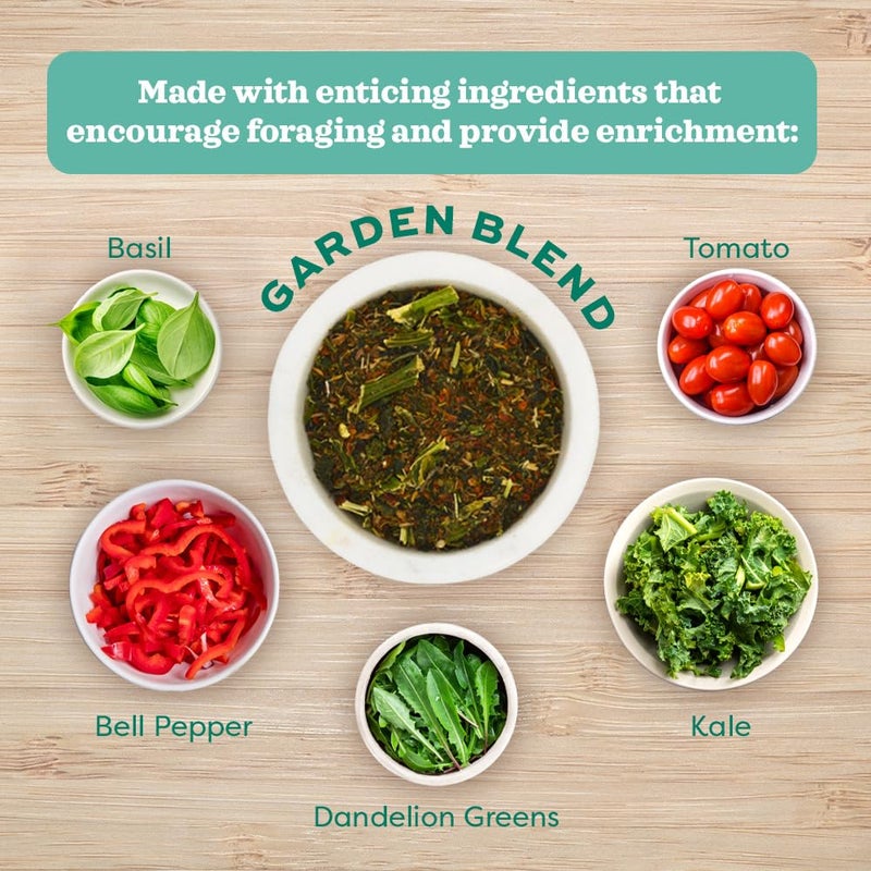 Oxbow Hay Toppers Garden Blend, Bunny Treats, Foraging Enrichment for Rabbits, Chinchillas, Guinea Pigs, and Other Small Herbivores, Timothy Hay Topper, Premium Rabbit Food Additive, 2oz - Image 2