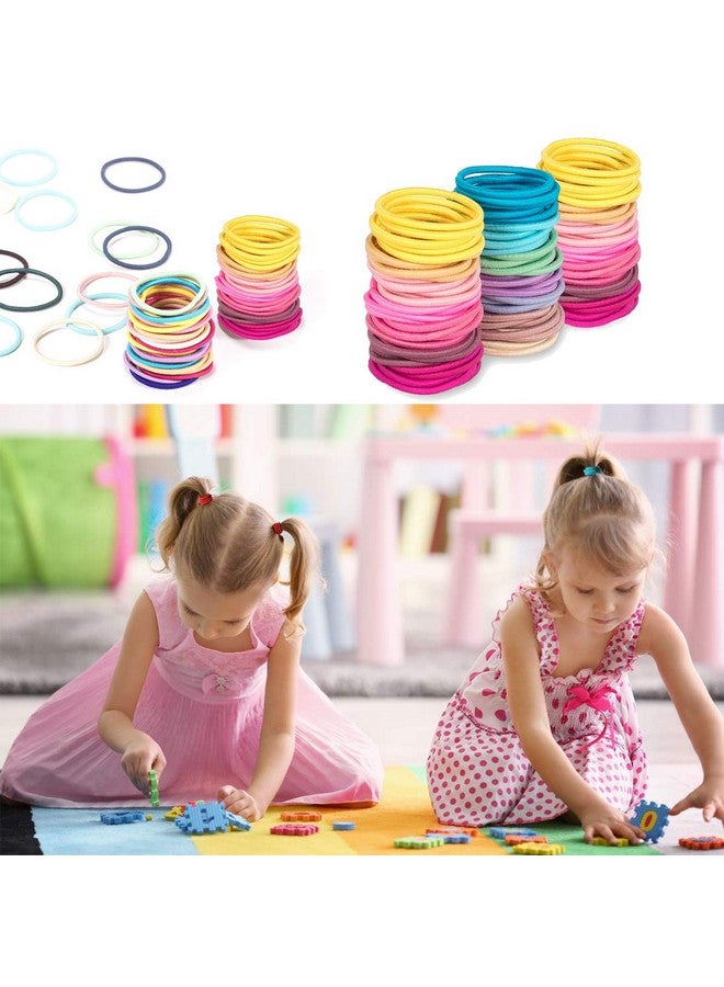 Seiolieliou 200 Pcs Baby Hair Ties For Thin Hair Ponytail Holder For Newborn Girls Multicolor Toddler Rubber Bands For Hair - Image 5