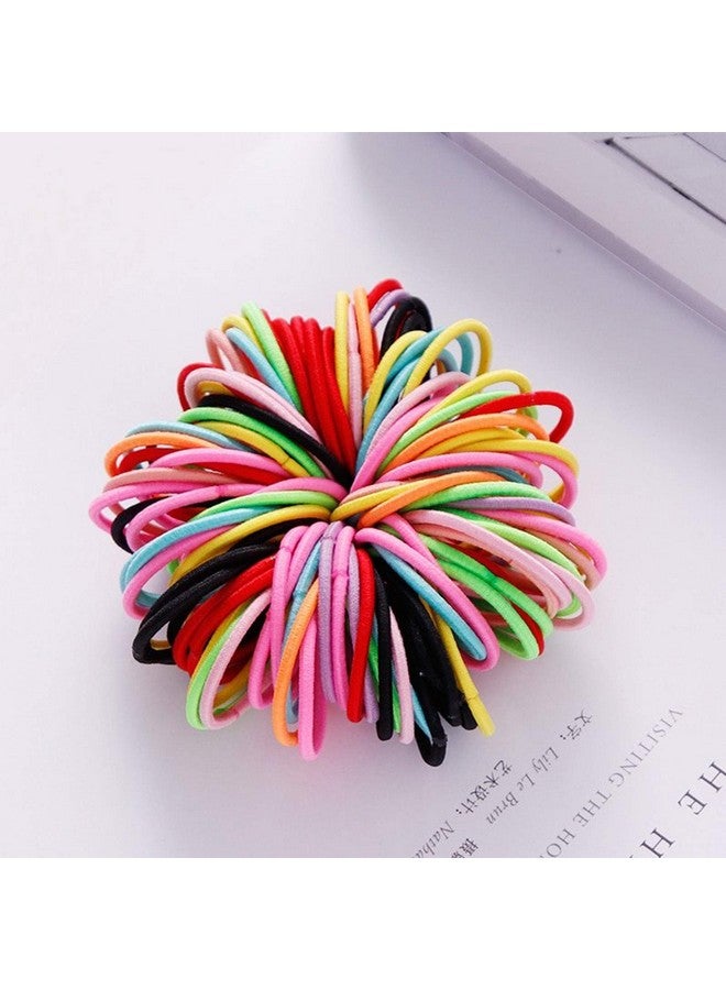 Seiolieliou 200 Pcs Baby Hair Ties For Thin Hair Ponytail Holder For Newborn Girls Multicolor Toddler Rubber Bands For Hair - Image 4