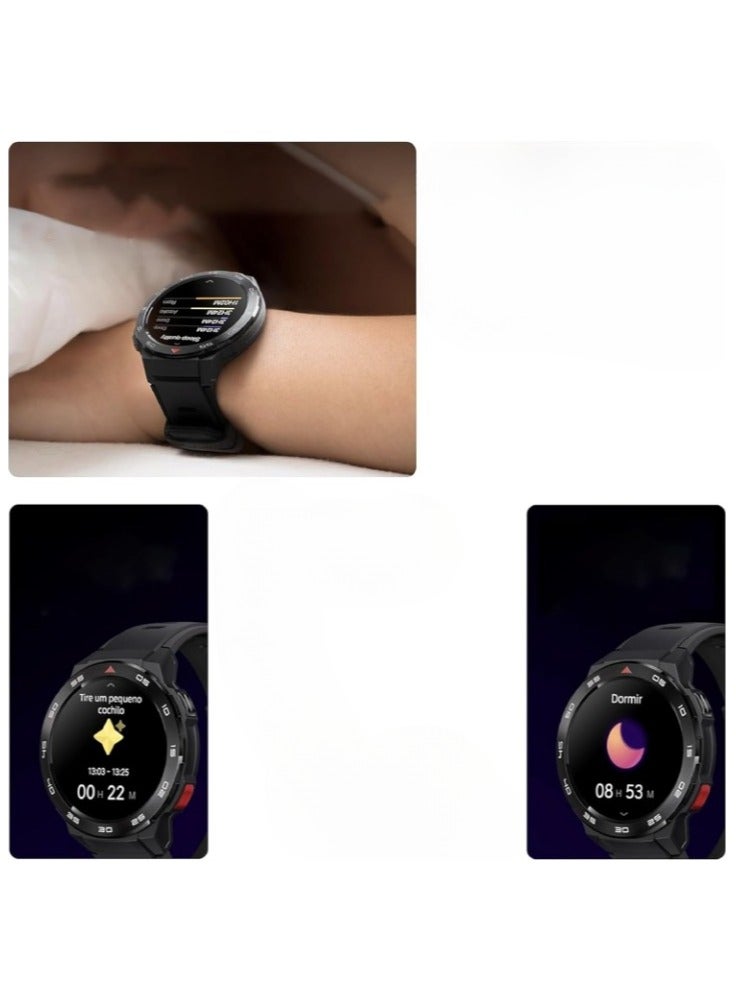 Mibro Smart Watch GS Pro (Black) - 1.43" Amoled Display, Bluetooth Calling, 20 Day Battery Life, 5ATM Waterproof, GPS Positioning, 105 Sports Modes, Heart Rate Monitoring, Sporty Style Strap - Image 4