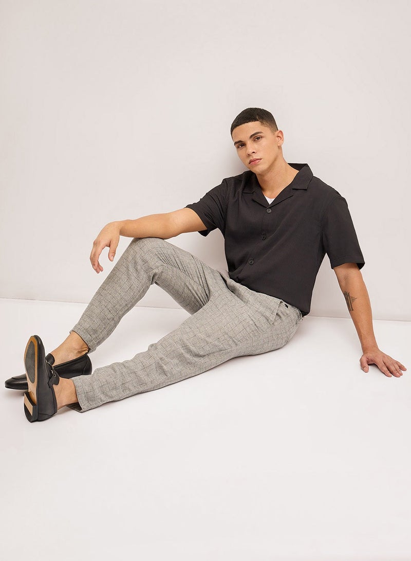 THE BEAR HOUSE Men's Shirt | Casual & Formal Short Sleeve Slim Fit | Classic Button-Down, Office & Everyday Wear, Comfortable & Breathable Fabric - Image 5