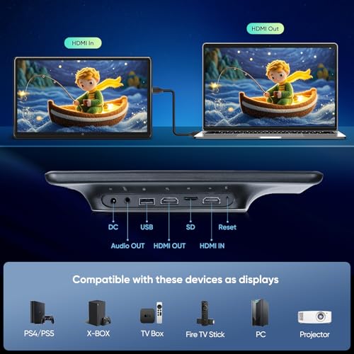 AINAVI 15.6 inch Portable Android Car Headrest TV,Support Phone WiFi Bluetooth SD USB HDMI Connection Car Video Player (4G Ram+64G Rom-2PCS) - Image 3