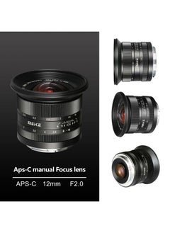 Meike 12mm F2.0 Ultra Wide Angle Manual Focus Lens for Sony E Mount APS-C Mirrorless Cameras NEX 3 5T NEX 6 7 A6400 A6600 A6000 A6100 A6300 A6500,etc  - Image 2