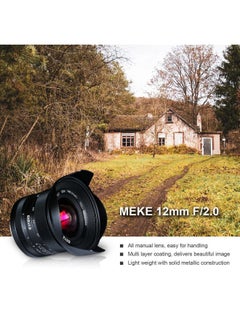 Meike 12mm F2.0 Ultra Wide Angle Manual Focus Lens for Sony E Mount APS-C Mirrorless Cameras NEX 3 5T NEX 6 7 A6400 A6600 A6000 A6100 A6300 A6500,etc  - Image 5