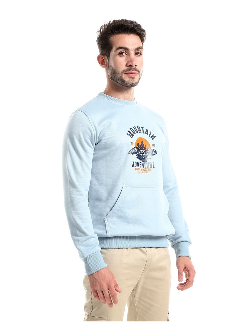 Caesar - Round Melton Shirt Printed Mountain - Image 1