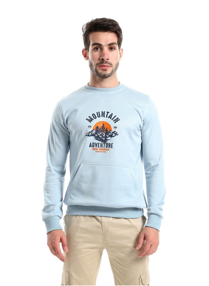Caesar - Round Melton Shirt Printed Mountain - Image 1