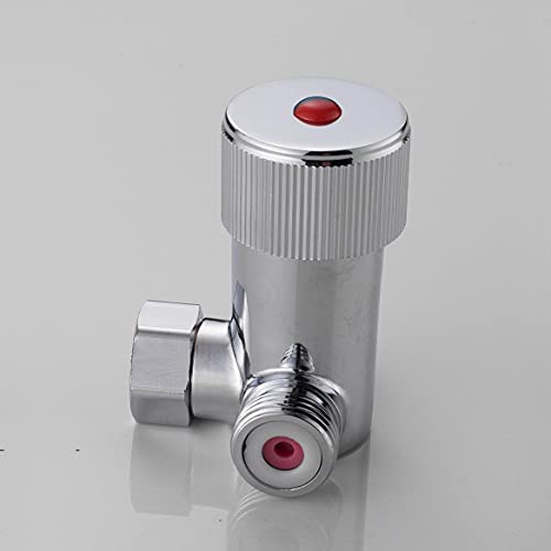 Gangang Thermostatic Mixing Valve,Faucet Water Hot Cold Valves,Inlet G1/2 Male Shower Control Mixer Outlet G1/2 Female with Sealing Ring - Image 4