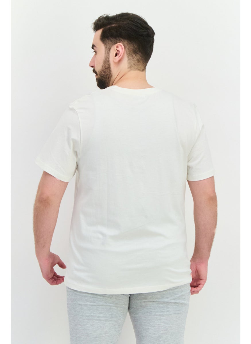 nickelodeon Men Crew Neck Short Sleeve Graphic T Shirt, Off White Combo  - Image 3