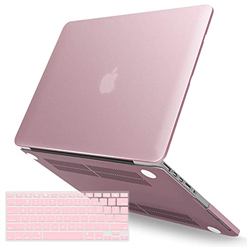 IBENZER Compatible with MacBook Pro 13 Inch Case 2015 2014 2013 end 2012 A1502 A1425, Hard Shell Case with Keyboard Cover for Old Version Apple Mac Pro Retina 13, Rose Gold, R13MPK+1 - Image 1