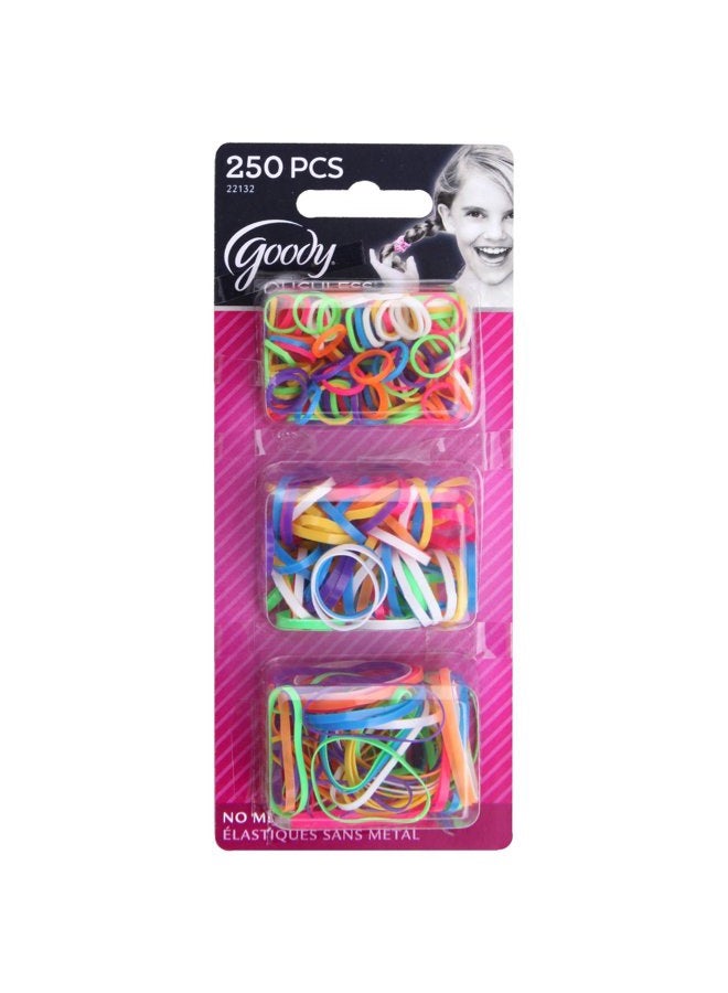 Goody Ouchless Polybands Elastics, Multi Size, 250 ct