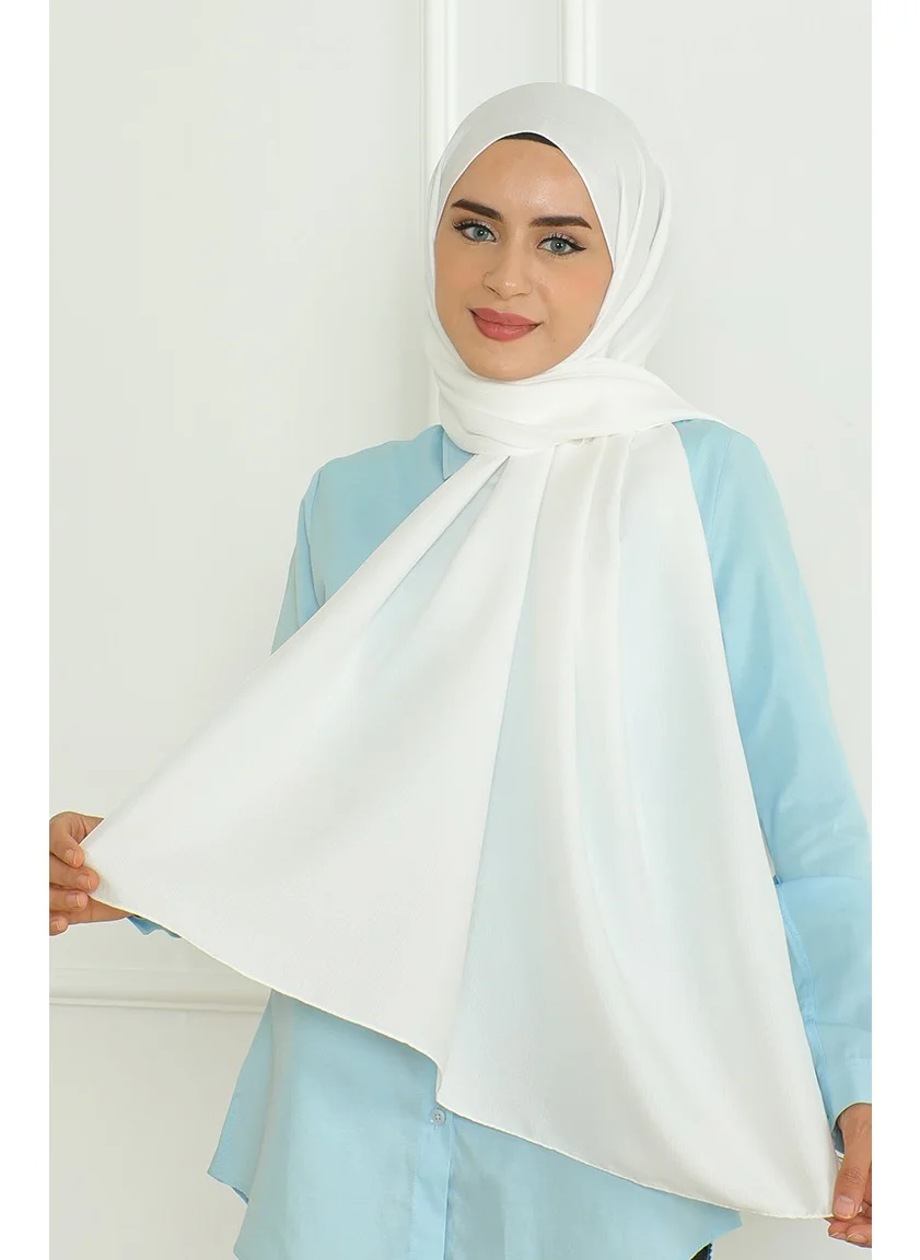 Sefa Merve Armül Shawl 81076-12 Ecru