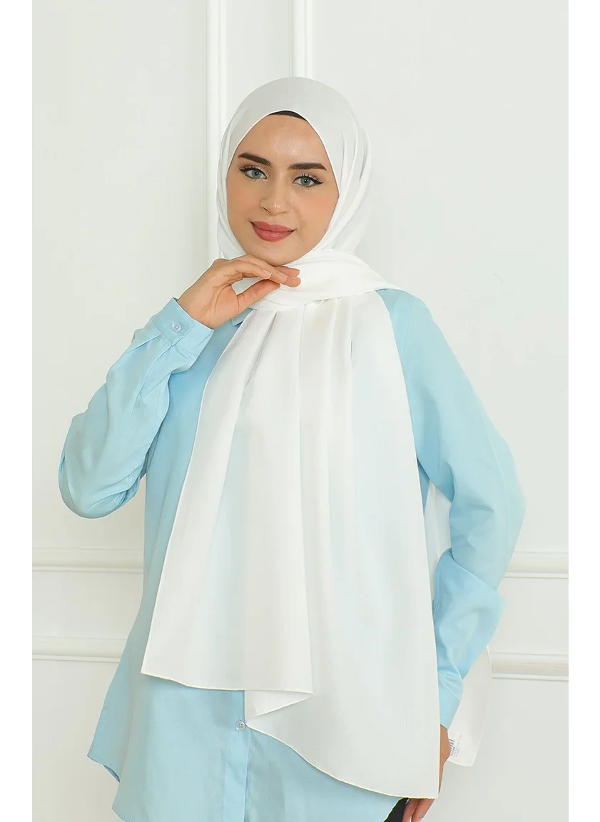 Sefa Merve Armül Shawl 81076-12 Ecru